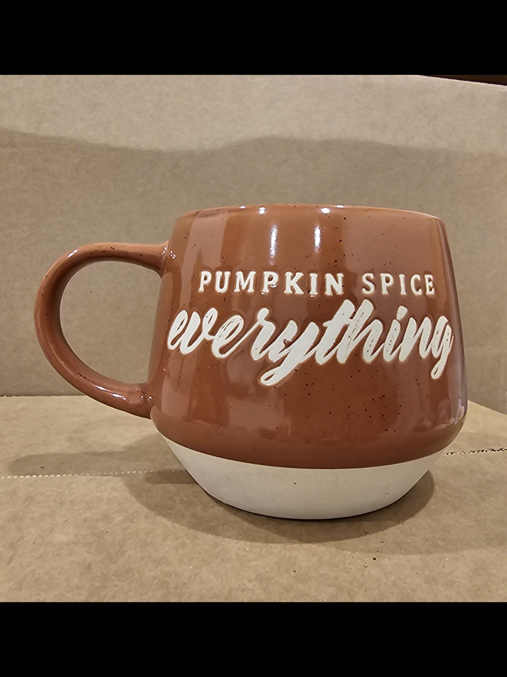 Sheffield Home Pumpkin Spice Everything Mug - Rust and Cream